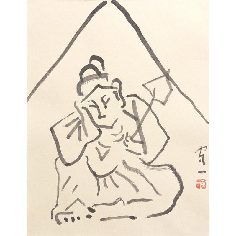 熊谷守一 「 石佛 」 生前作 木版画 : 内田画廊 - 通販 - Yahoo