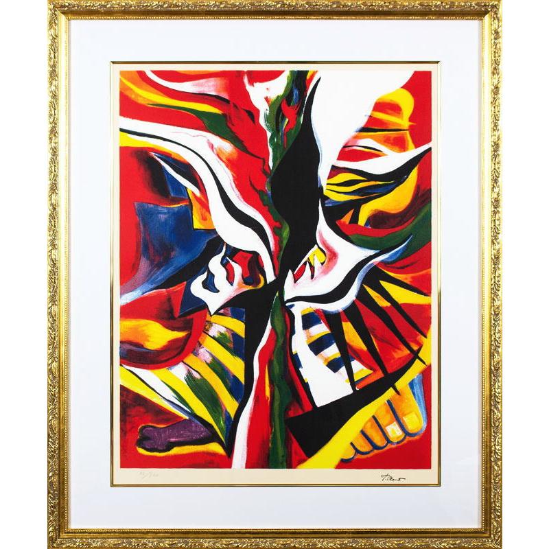 岡本太郎 リトグラフ 哄笑 岡本太郎 「 哄笑 」 リトグラフ 版画 絵画 抽象画 現代アート 芸術