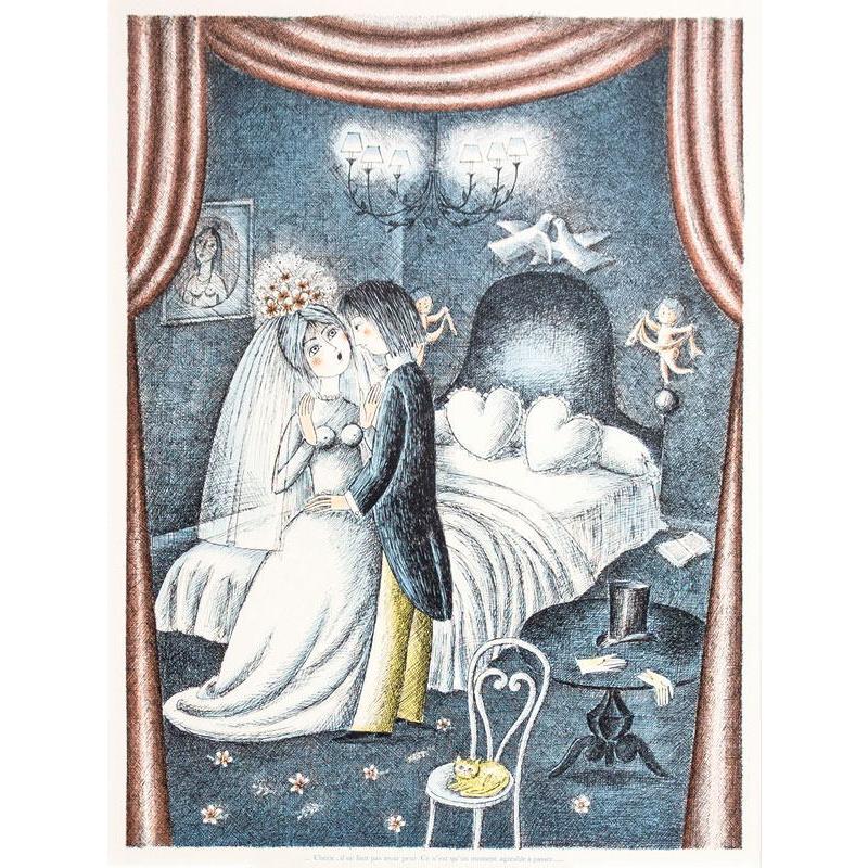 レイモン・ペイネ「 ハネムーンの夜 」リトグラフ 版画 版画 レイモン・ペイネ「 ハネムーンの夜 」リトグラフ 版画 版画