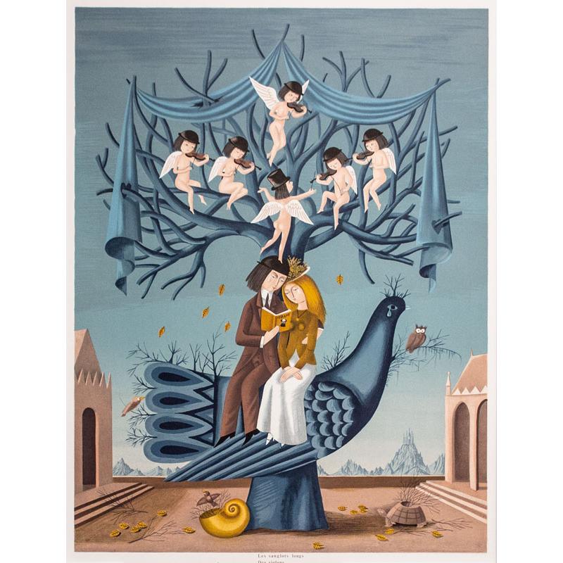 レイモン・ペイネ「 秋のヴァイオリン 」リトグラフ 版画 絵画 レイモン・ペイネ「 秋のヴァイオリン 」リトグラフ 版画 絵画