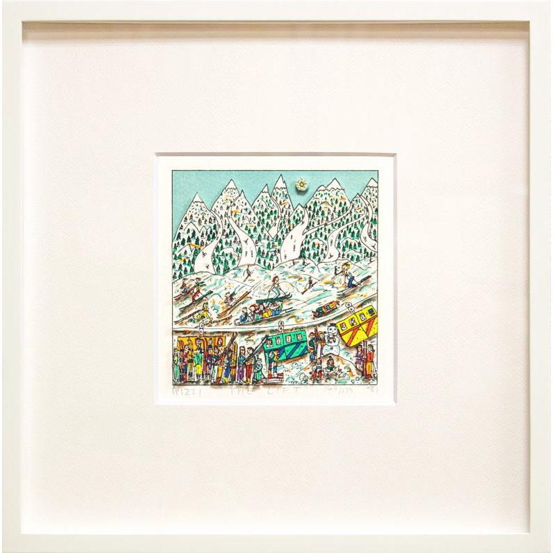 ジェームス・リジィ 「 THE LIFT 」 シルクスクリーン 版画 James