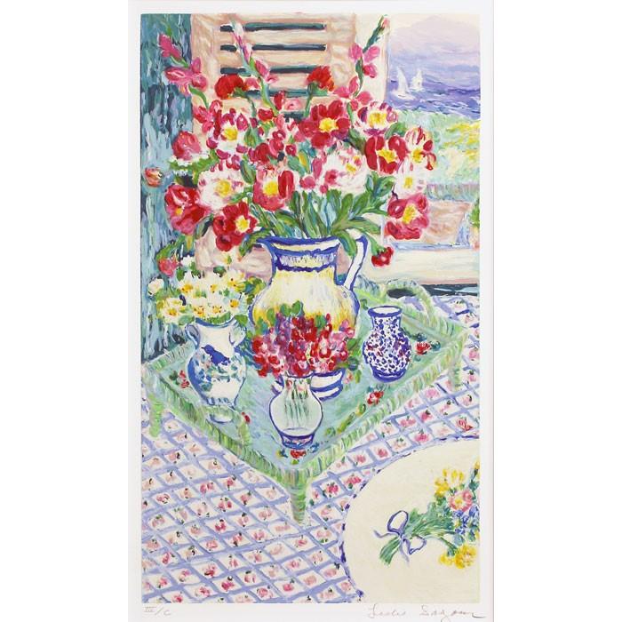 レスリー セイヤー カタリナビュー シルクスクリーン版画 絵画 花 人気 かわいい 送料無料 P3 3210 S 内田画廊 通販 Yahoo ショッピング