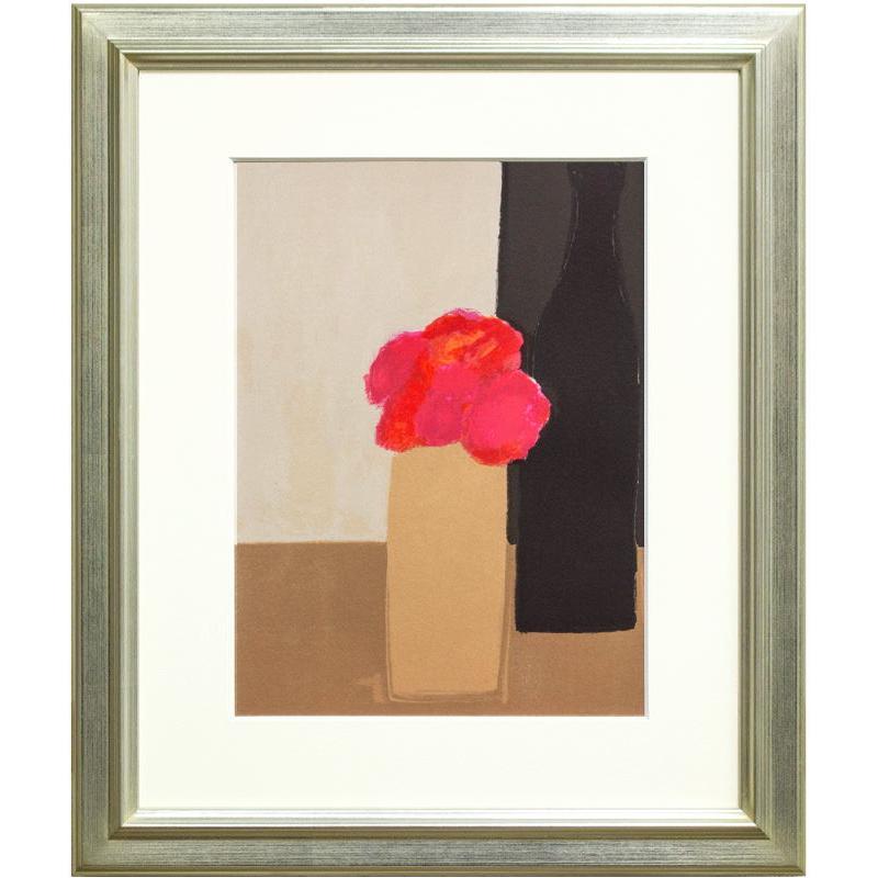 ベルナール ・ カトラン 「 花 」 リトグラフ ( 石版画 )＋ 画集(第1巻 