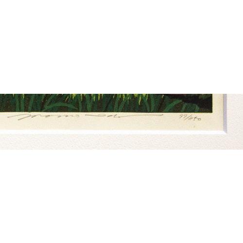井堂雅夫 「 興福寺 」( 大和路の四季より ) 木版画 版画 絵画 井堂雅夫 「 興福寺 」( 大和路の四季より ) 木版画 版画 絵画