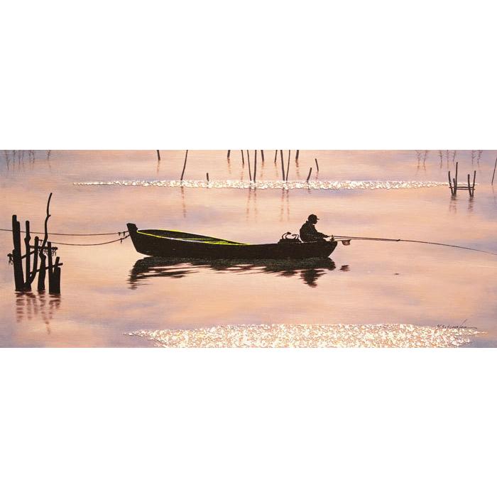 里中 游 「 憩いの時 」 油絵 油彩画 WF3 絵画 洋画 肉筆 手描き