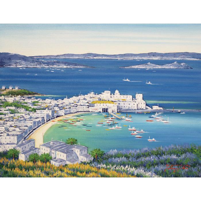 再値下げ❣️油絵原画地中海風景F6 一点物