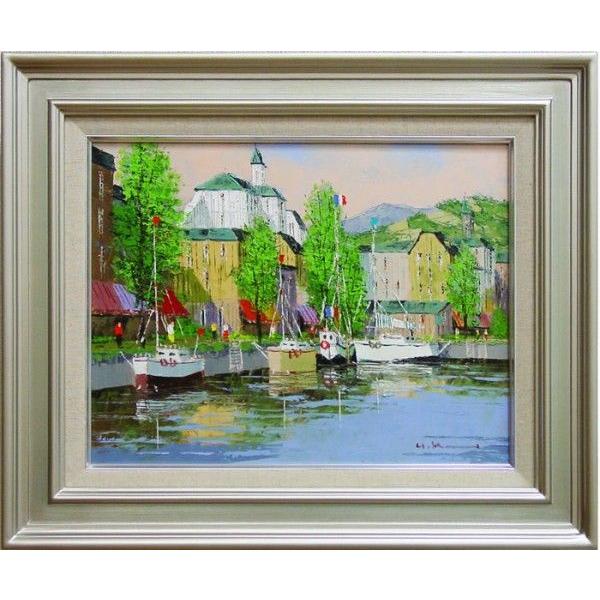 黒沢久 『オリオ港』 油絵 F6（6号） : 内田画廊 - 通販 - Yahoo