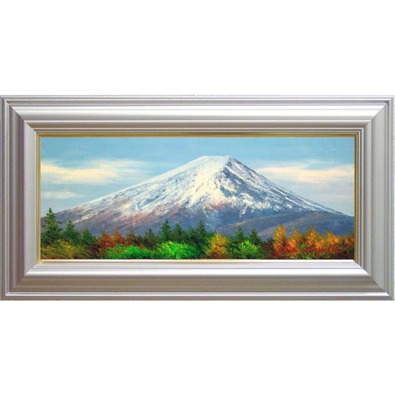 山田紀義　富士日本平(F4)油絵 山田紀義 富士日本平(F4)油絵