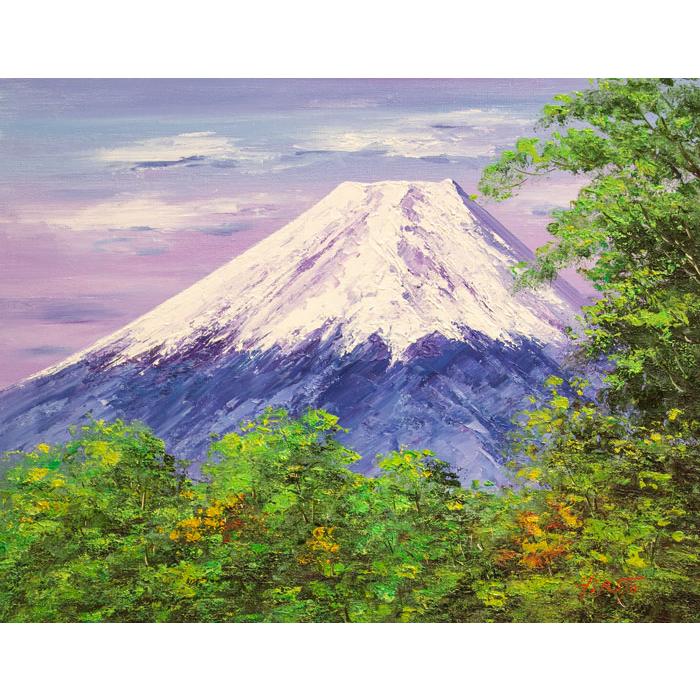 西村拡人 『富士山』 油絵・油彩 F6(6号) 絵画 肉筆 手描き 白 西村拡人 『富士山』 油絵・油彩 F6(6号) 絵画 肉筆 手描き 白