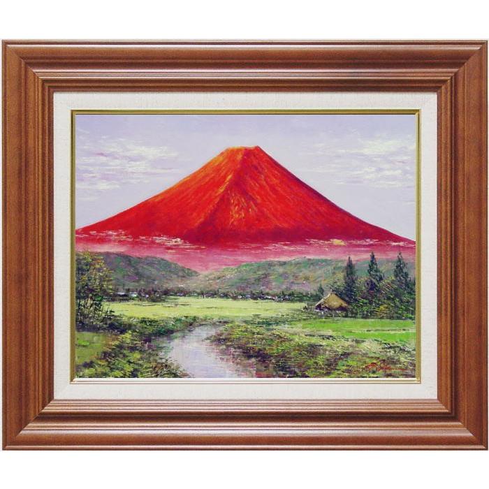 川島孝之 『忍野赤富士』 油絵・油彩画 F6(6号) : 内田画廊 川島孝之 『忍野赤富士』 油絵・油彩画 F6(6号) : 内田画廊