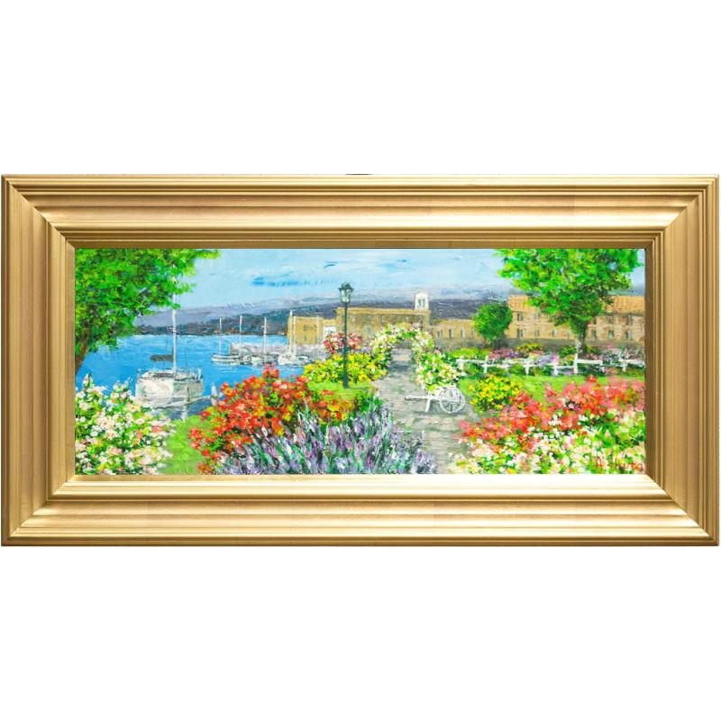 生田 明「 プロバンス 」 油絵 ・ 油彩画 WF3 絵画 洋画 肉筆 生田 明「 プロバンス 」 油絵 ・ 油彩画 WF3 絵画 洋画 肉筆