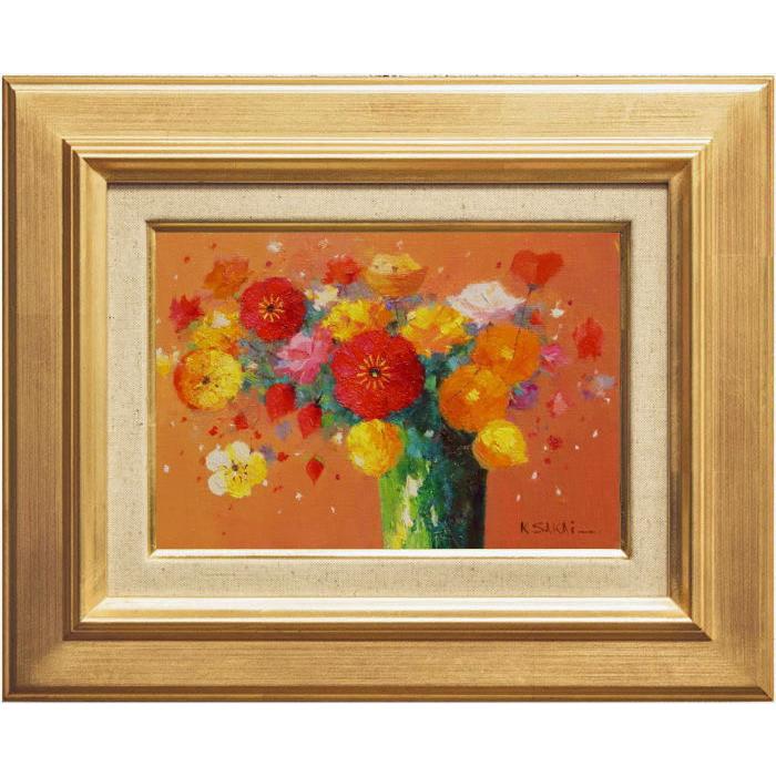 酒井健吉 『ポピー』 油絵・油彩画 SM(サムホール) 絵画 花 酒井健吉 『ポピー』 油絵・油彩画 SM(サムホール) 絵画 花