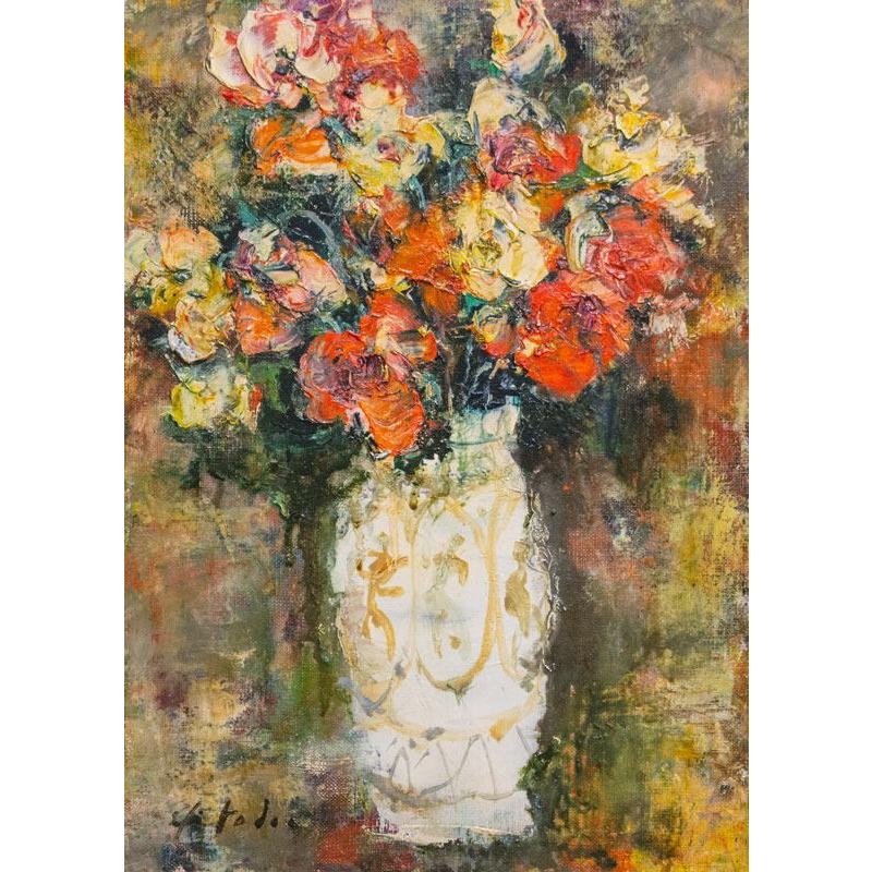村上 博 『花』 油絵・油彩画 F4(4号) 絵画 洋画 肉筆 手描き 花 村上 博 『花』 油絵・油彩画 F4(4号) 絵画 洋画 肉筆 手描き 花