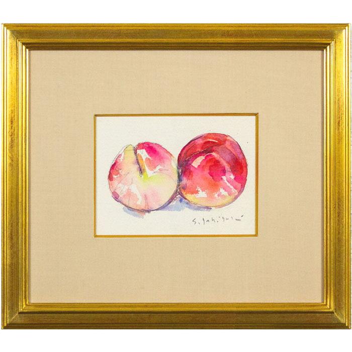 額縁つき水彩画 大きな絵 肉筆 - その他 額縁つき水彩画 大きな絵 肉筆 - その他
