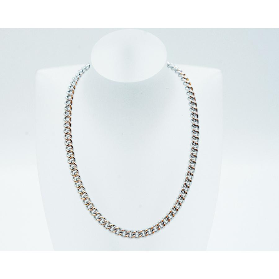 イタリア製 シルバー925 アズキチェーン4面カット幅約1.8mm 40cm 3本