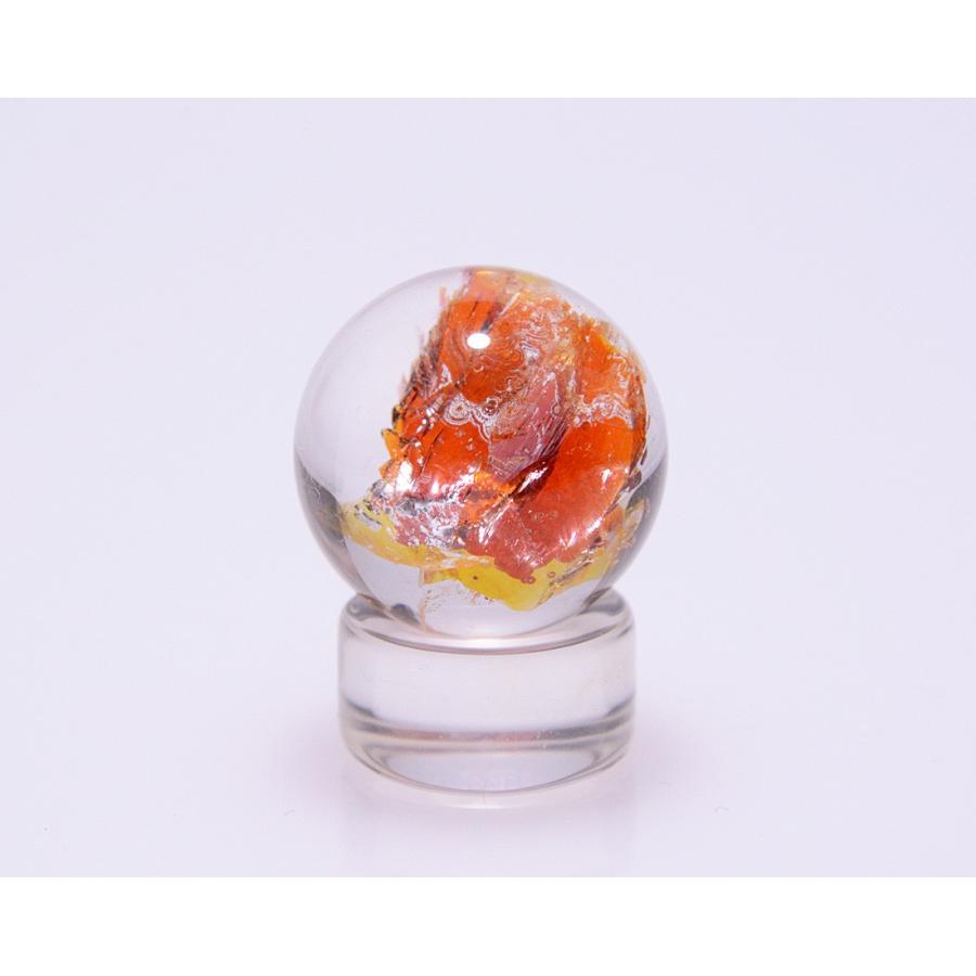 43mm 虹入りゴールドルチルクォーツ 丸玉 スフィア 金針水晶 高品質