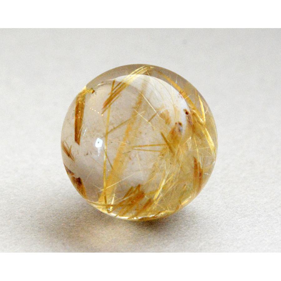 ゴールドルチル入り水晶丸玉19.5ミリ クォーツ CR53 水晶 丸玉