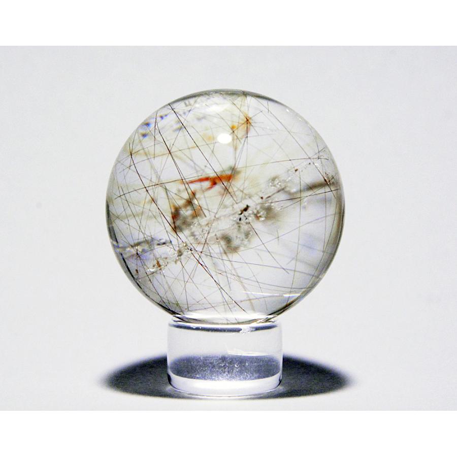 丸玉水晶　ルチル ルチル入り水晶丸玉29mm : ギャラリージェム - 通販 - Yahoo!ショッピング