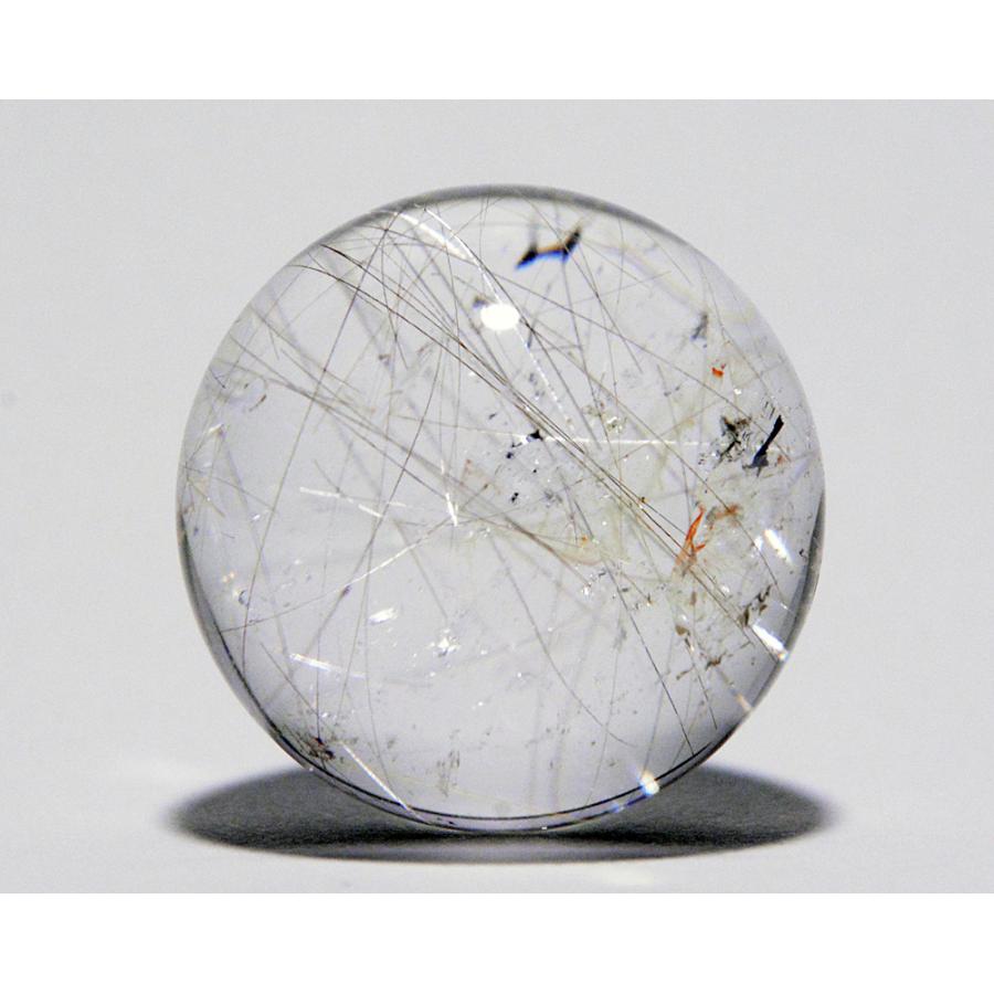 丸玉水晶　ルチル ルチル入り水晶丸玉29mm : ギャラリージェム - 通販 - Yahoo