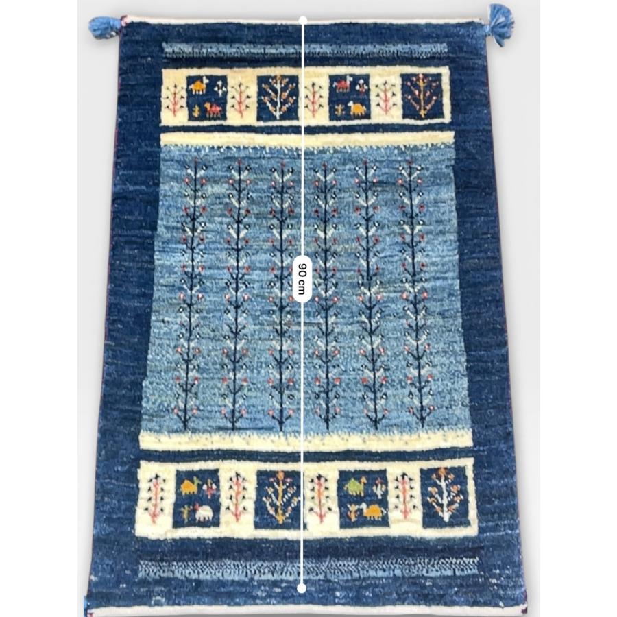 ギャッベ 60x87cm ペルシャ絨毯 手織り ギャベ 玄関マットラグ 絨毯 ギャッベ 玄関マット 60cmx90cm ペルシャ ギャべ 本物 手織 ギャッベ
