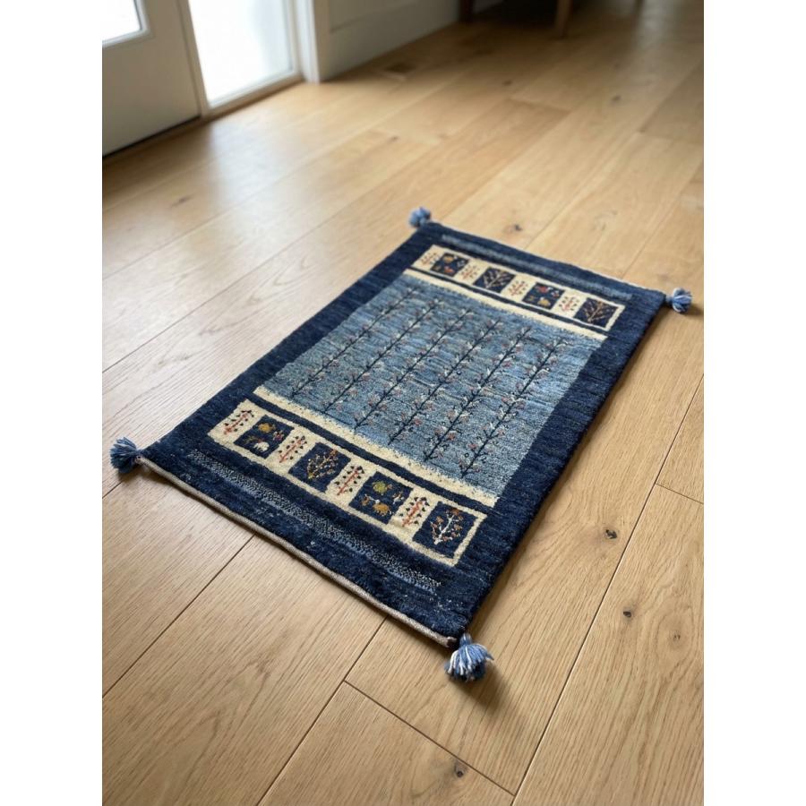 ペルシャ ギャッベ 本物 手織り 玄関マット ウール サイズ60×90cm ギャッベ 玄関マット 60cmx90cm ペルシャ ギャべ 本物 手織 ギャッベ