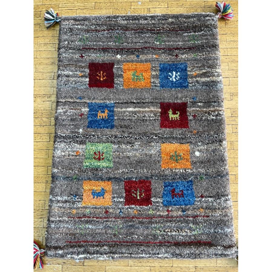 ギャッベ ペルシャギャッベ 本物 手織絨毯 玄関マット 59x80 (cm ギャッベ ペルシャギャッベ 本物 手織絨毯 玄関マット 59x80 (cm