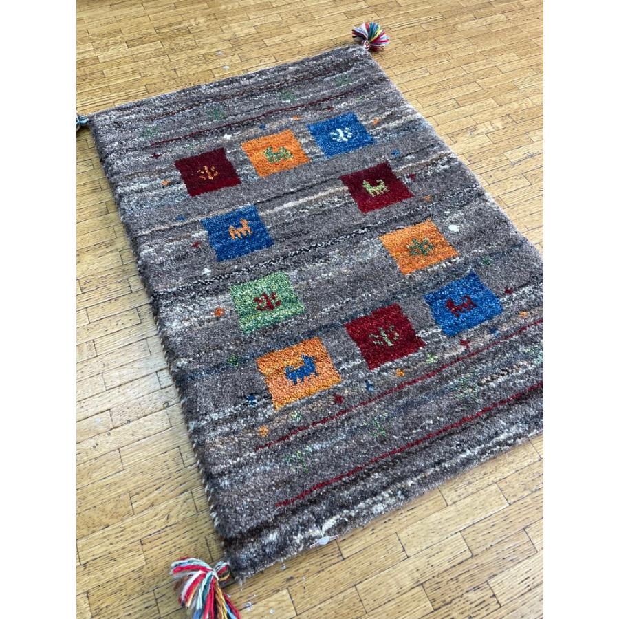 ギャッベ ペルシャギャッベ 本物 手織絨毯 玄関マット 59x80 (cm ギャッベ ペルシャギャッベ 本物 手織絨毯 玄関マット 59x80 (cm
