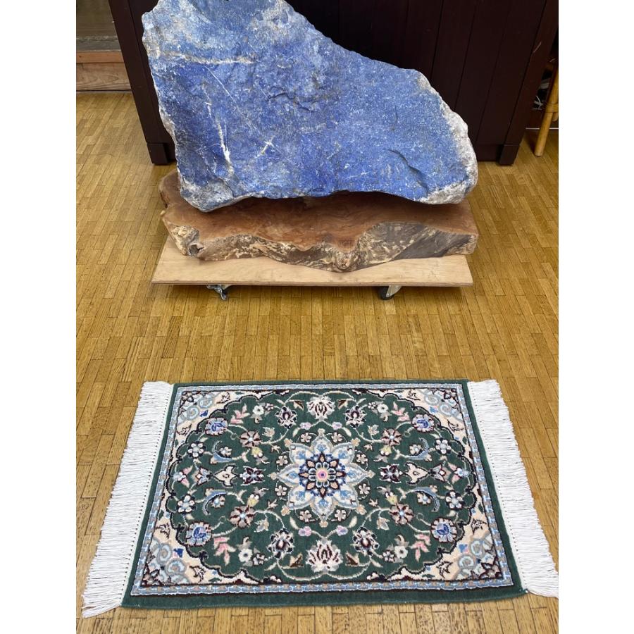 ペルシャ絨毯 ナイン 玄関マット 手織 本物 イラン 60x40cm 9la ペルシャ絨毯 ナイン 玄関マット 手織 本物 イラン 60x40cm 9la