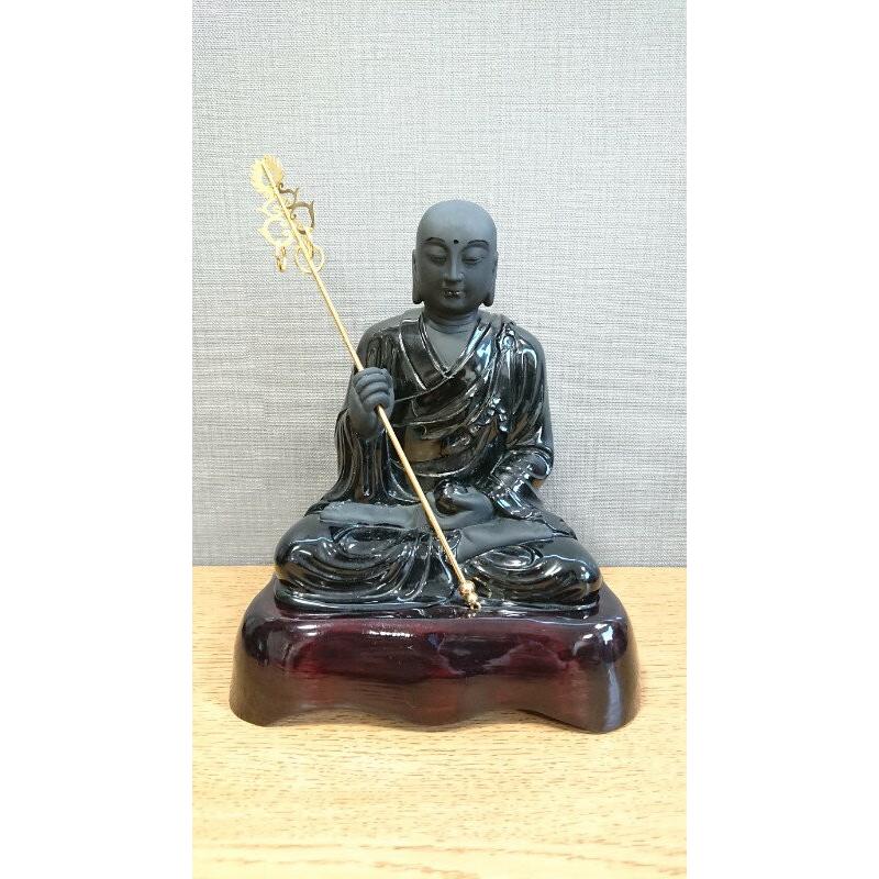チベットモリオン水晶　仏像彫刻品
