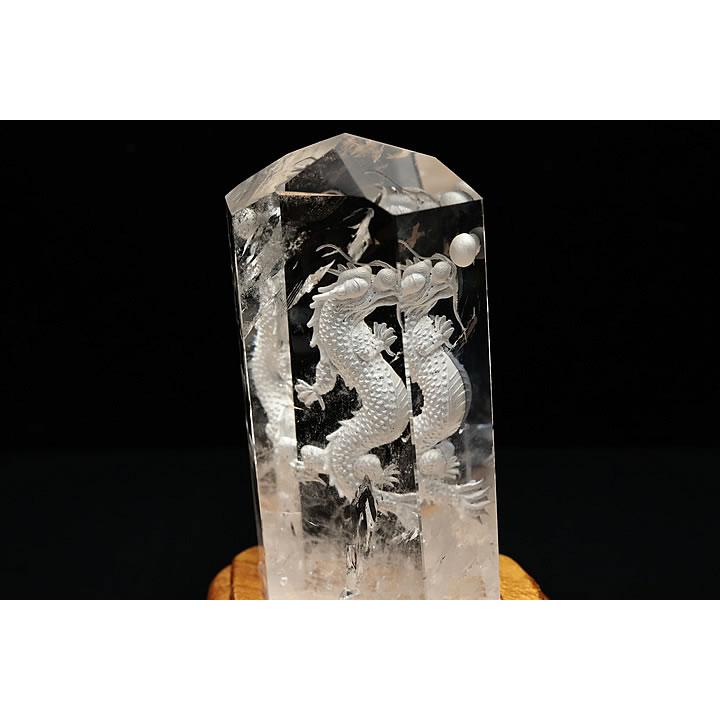 水晶レーザー彫龍ポイント天然水晶雲海龍ポイントNO25-1652 水晶レーザー彫龍ポイント天然水晶雲海龍ポイントNO25-1652