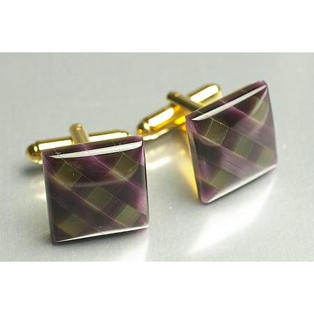 天然石カフス　ロジューム加工済み(10940円)