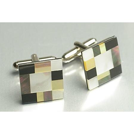 天然石カフス　ロジューム加工済み(10940円)