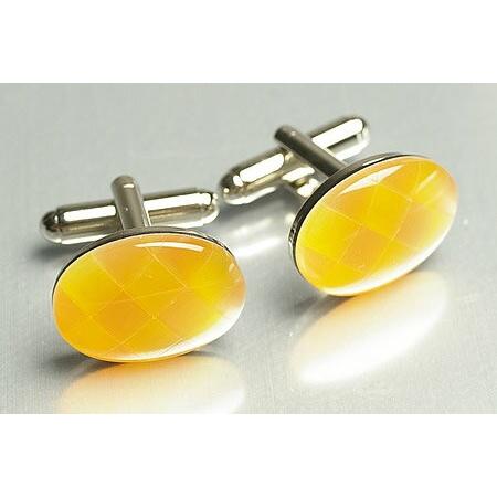 天然石カフス　ロジューム加工済み(10940円)