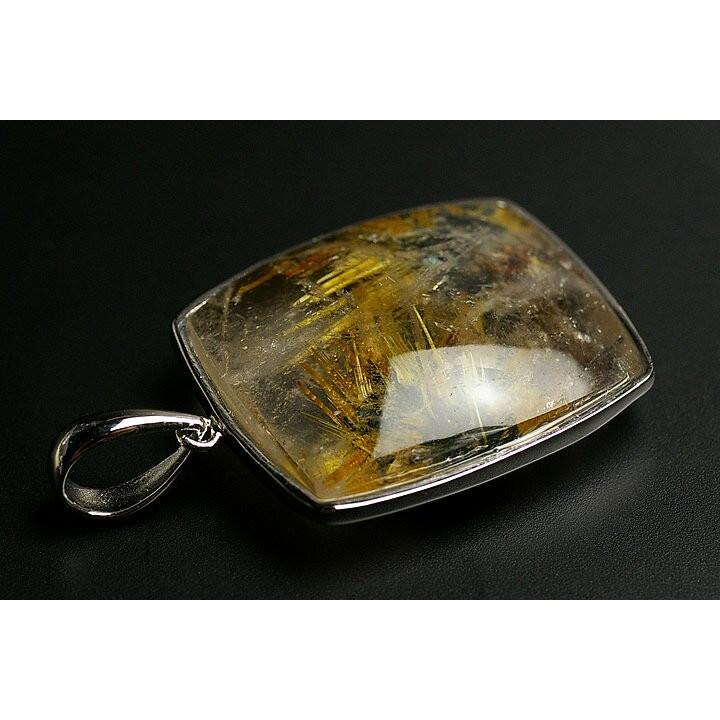 太陽ルチルペンダントトップ　プレミアムグレード_1