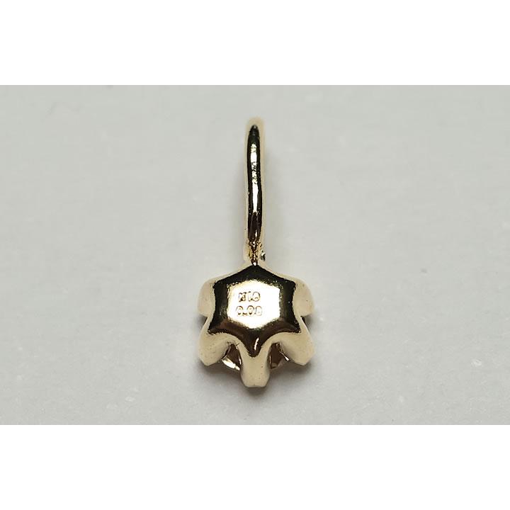 K18YGダイヤモンドペンダントトップ 0.08ct 高品質グレード 国内加工品
