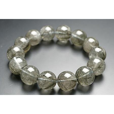 15mmブラック\u0026シルバールチルブレスAAAAA