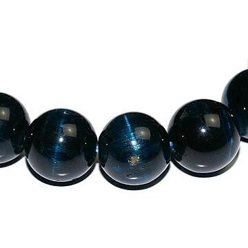 最高級品12mm10Aキャッツアイブルーアパタイトブレスブラジル産_2