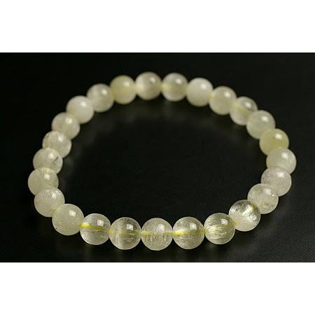 7.5粍5Aキャッツアイイエロークンツァイト(トリフェーン スポデューメン)腕輪ナイジェリア産 占い、開運-楽器、手芸、コレクション