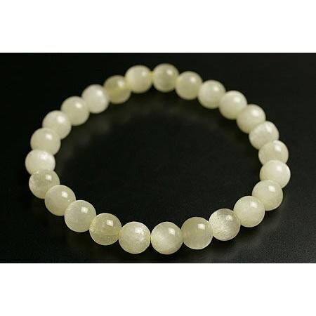 7.5mm5Aキャッツアイイエロークンツァイト(トリフェーン　スポデューメン)ブレスレットナイジェリア産