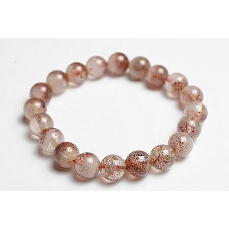 9.5mm8Aプレミアムグレード　ファイヤークォーツブレスレット　マダガスカル産