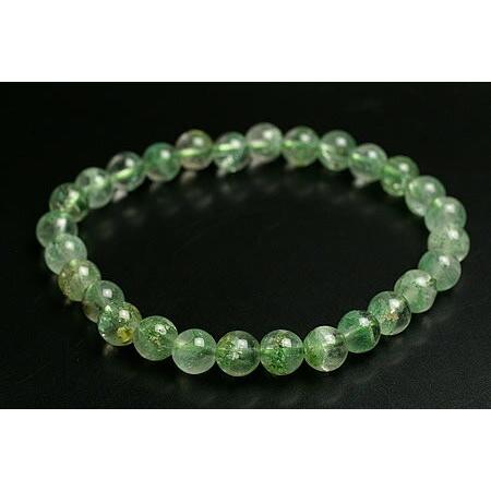 7mm高級品4Aグリーンファントムブレスレットマダガスカル産