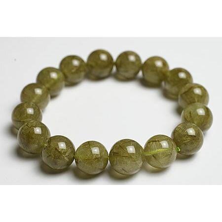13mm5Aグリーンルチルブレスレット