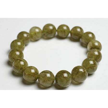 13mm5Aグリーンルチルブレスレット_1