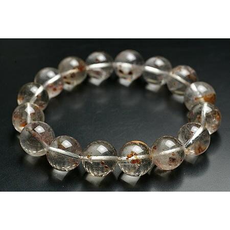 13mm最高級品5Ａガーネットインクォーツブレスレット