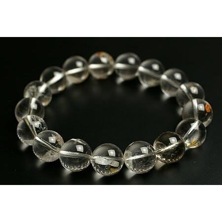13mm貫入水晶ブレスレット高級品5Aグレード（クォーツインクォーツ）ブラジル産