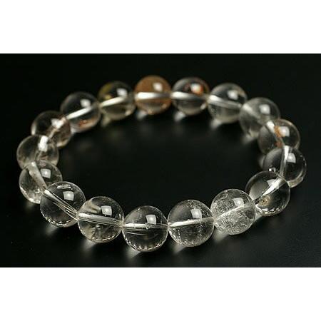 13mm貫入水晶ブレスレット高級品5Aグレード（クォーツインクォーツ）ブラジル産
