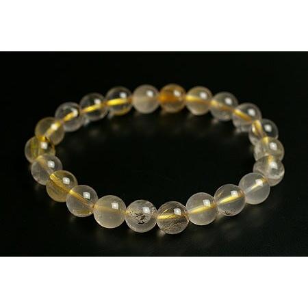 高品質++]デンドリティッククォーツブレスレット（約14.5mm玉） - 埼玉