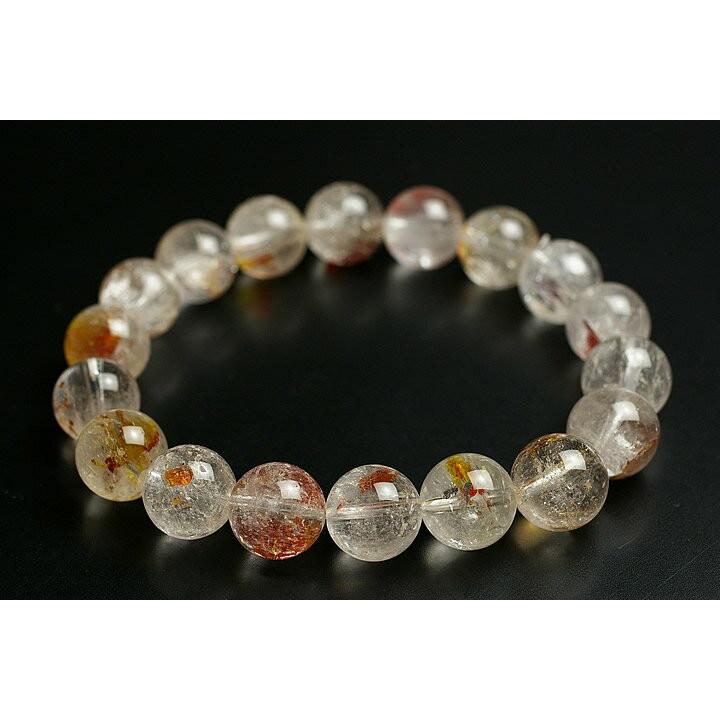11.5mm天然オーラクォーツブレスレット　3A高品質　ブラジル産