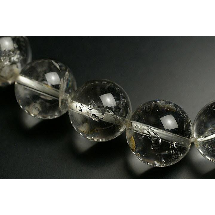 超レア品！13.5mmマダガスカル産水入り水晶ブレスレット　鑑別書付き！_2