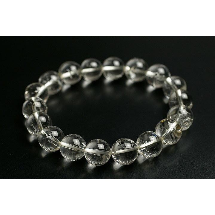 超レア品！11mmマダガスカル産水入り水晶ブレスレット　鑑別書付き！
